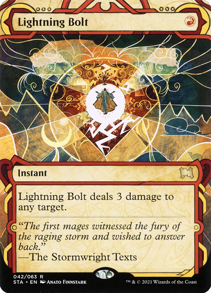 Lightning Bolt (Foil Etched) [Foil] :: STA