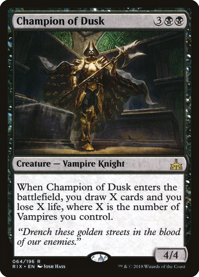 Champion of Dusk :: RIX