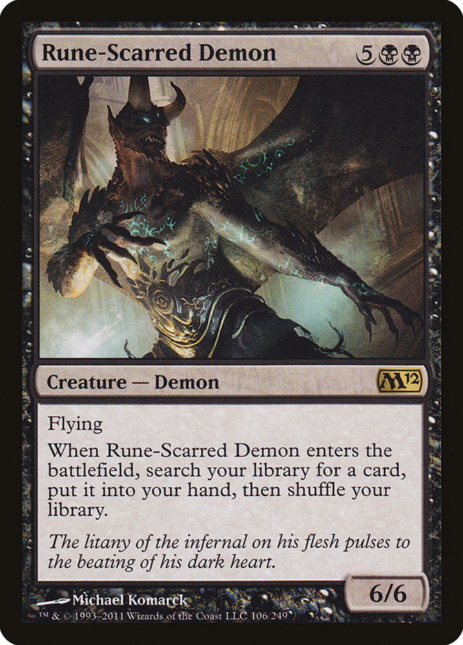 Rune-Scarred Demon [Foil] :: M12