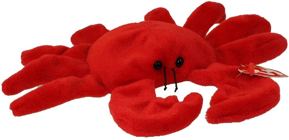 Beanie Baby: Digger the Crab (Red Body)