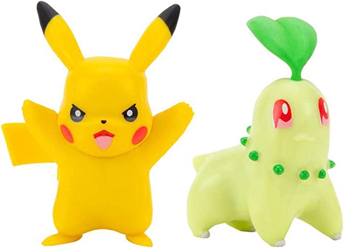 Pikachu + Chikorita Battle Figure Pack