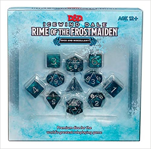 D&D RPG Icewind Dale Rime of the Frostmaiden Dice