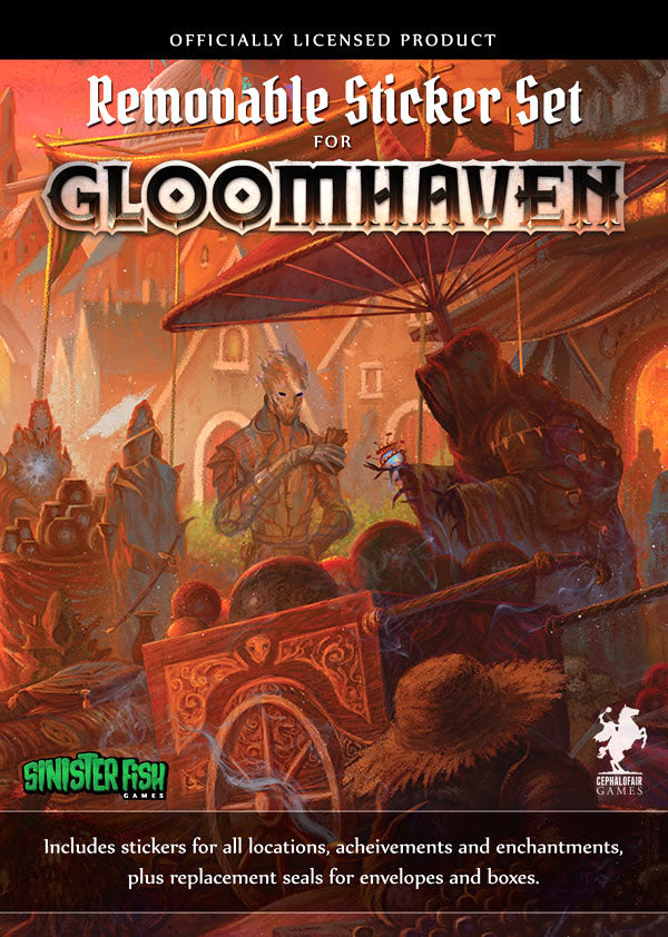 Gloomhaven Removable Stickers Set