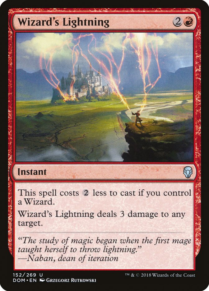 Wizard's Lightning [Foil] :: DOM