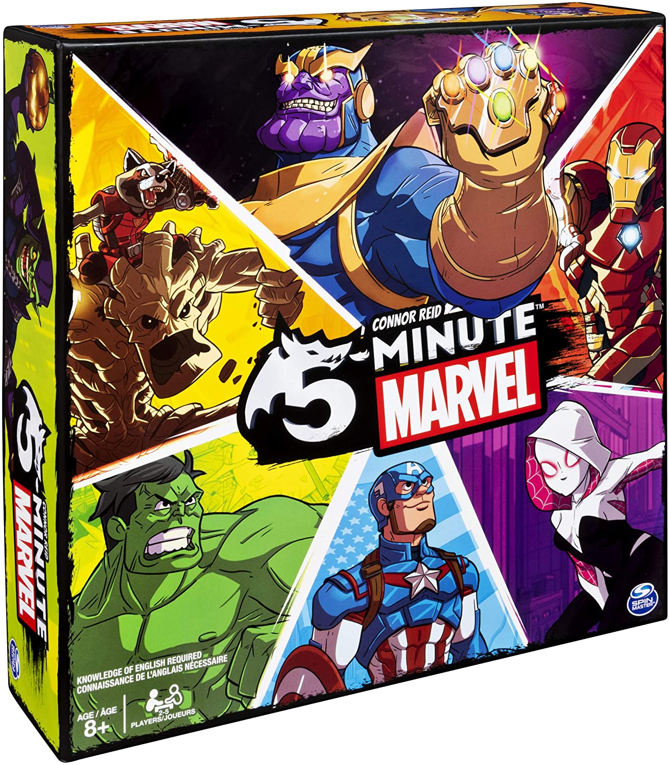 A Marvel Board Game where players work together to defeat Thanos in 5 minutes or less