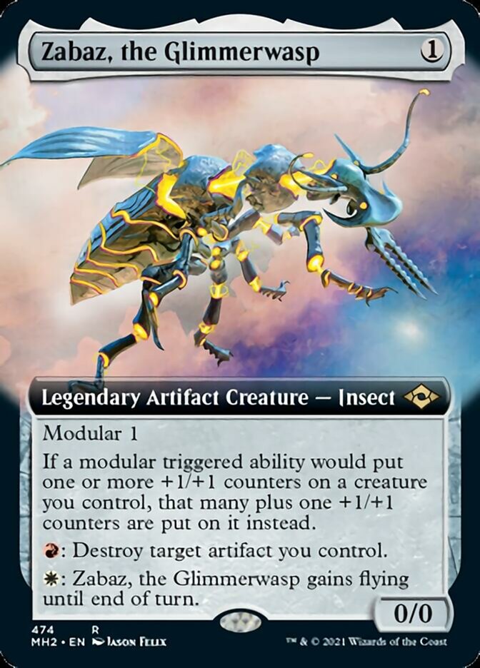 Zabaz, the Glimmerwasp (Extended Art) [Foil] :: MH2