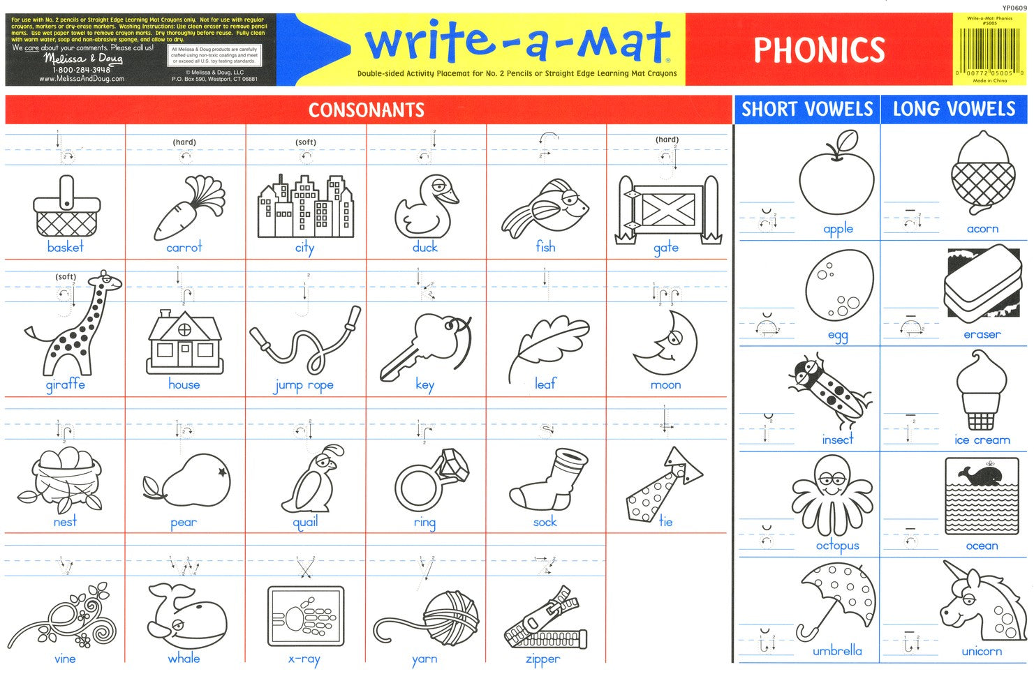 Phonics Write-A-Mat