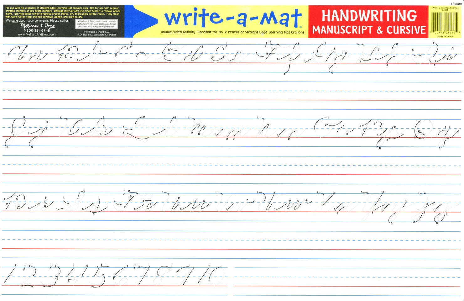 Handwriting Write-A-Mat