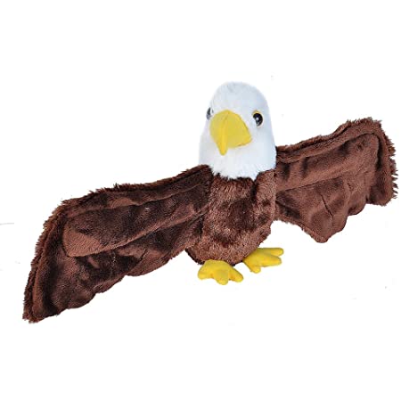 Huggers Bald Eagle Stuffed Animal - 8"