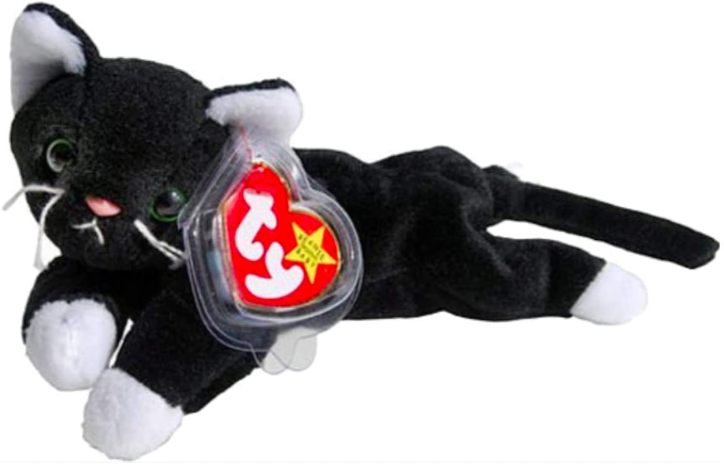 Beanie Baby: Zip the Cat (White Paws)