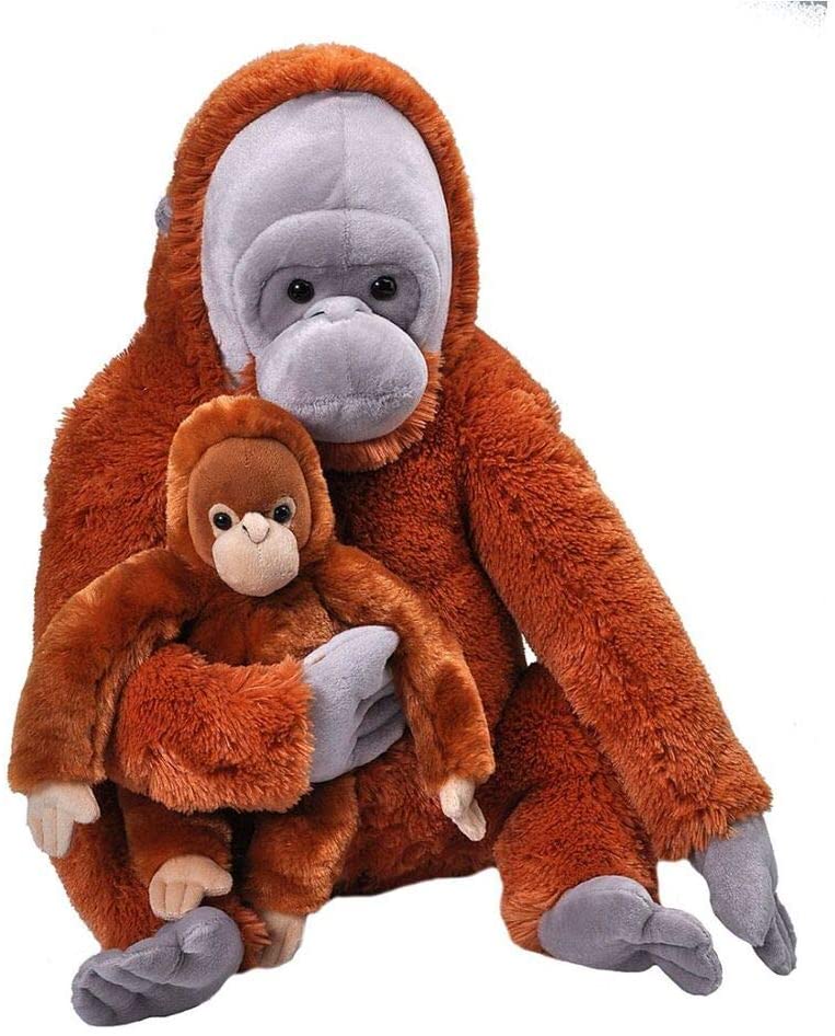 Orangutan - Mom & Baby Stuffed Animal - 12"