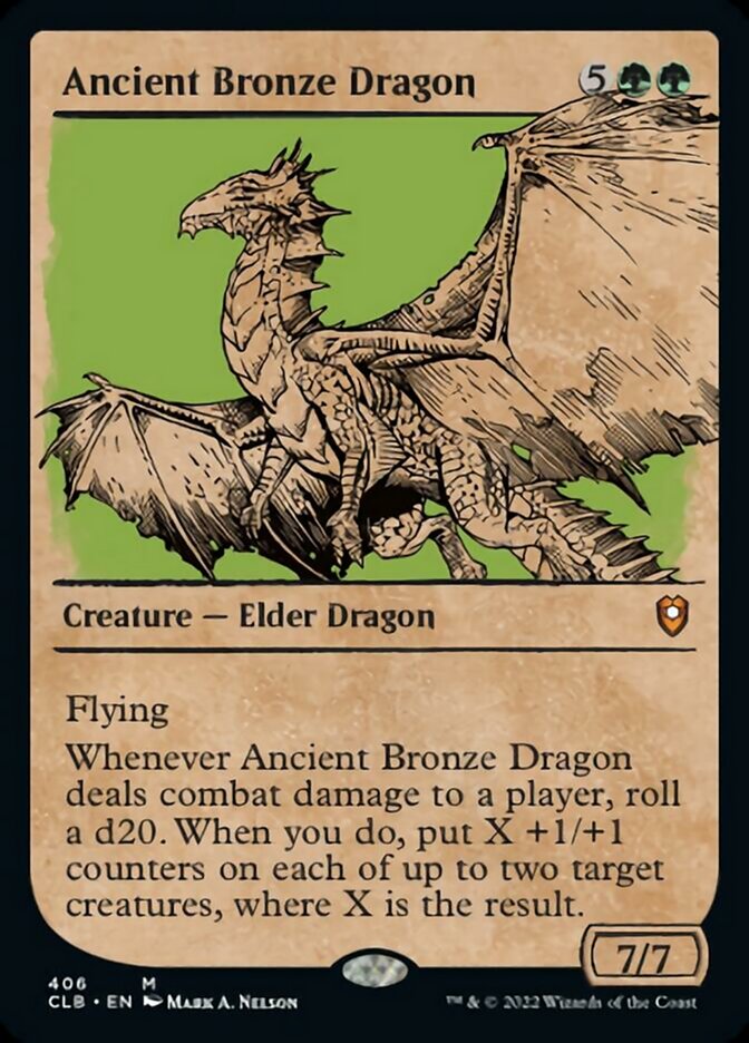 Ancient Bronze Dragon (Showcase) [Foil] :: CLB