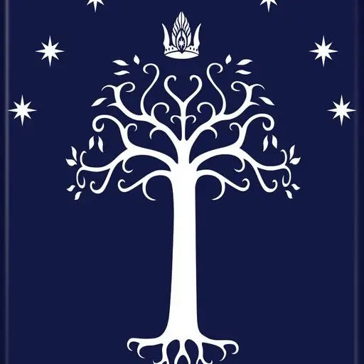 LOTR Gondor Insignia Tree Stars Magnet