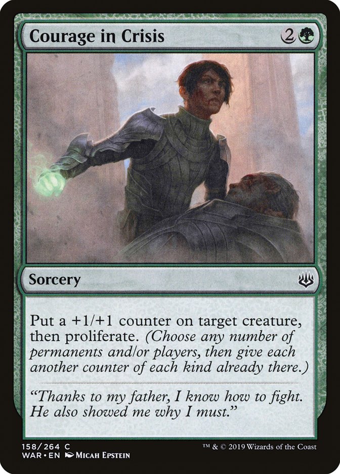 Courage in Crisis [Foil] :: WAR