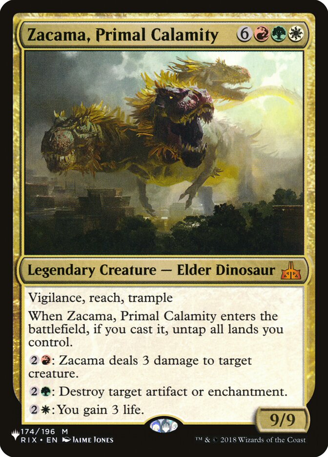 Zacama, Primal Calamity :: PLIST