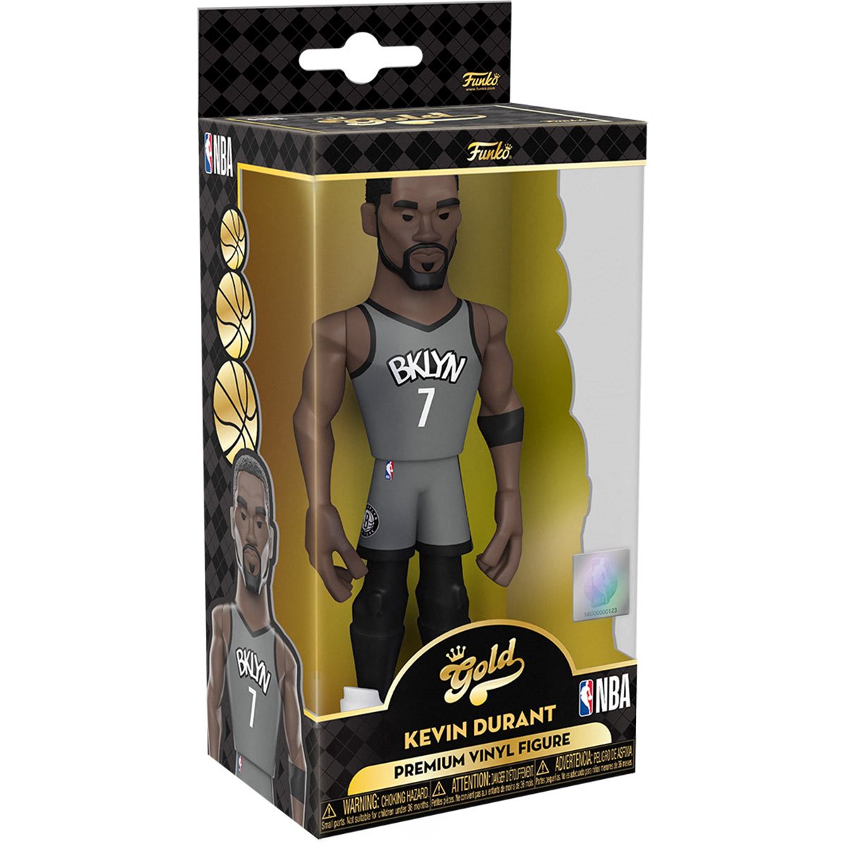 NBA: Brooklyn Nets Kevin Durant Funko Gold - Premium Vinyl Figure
