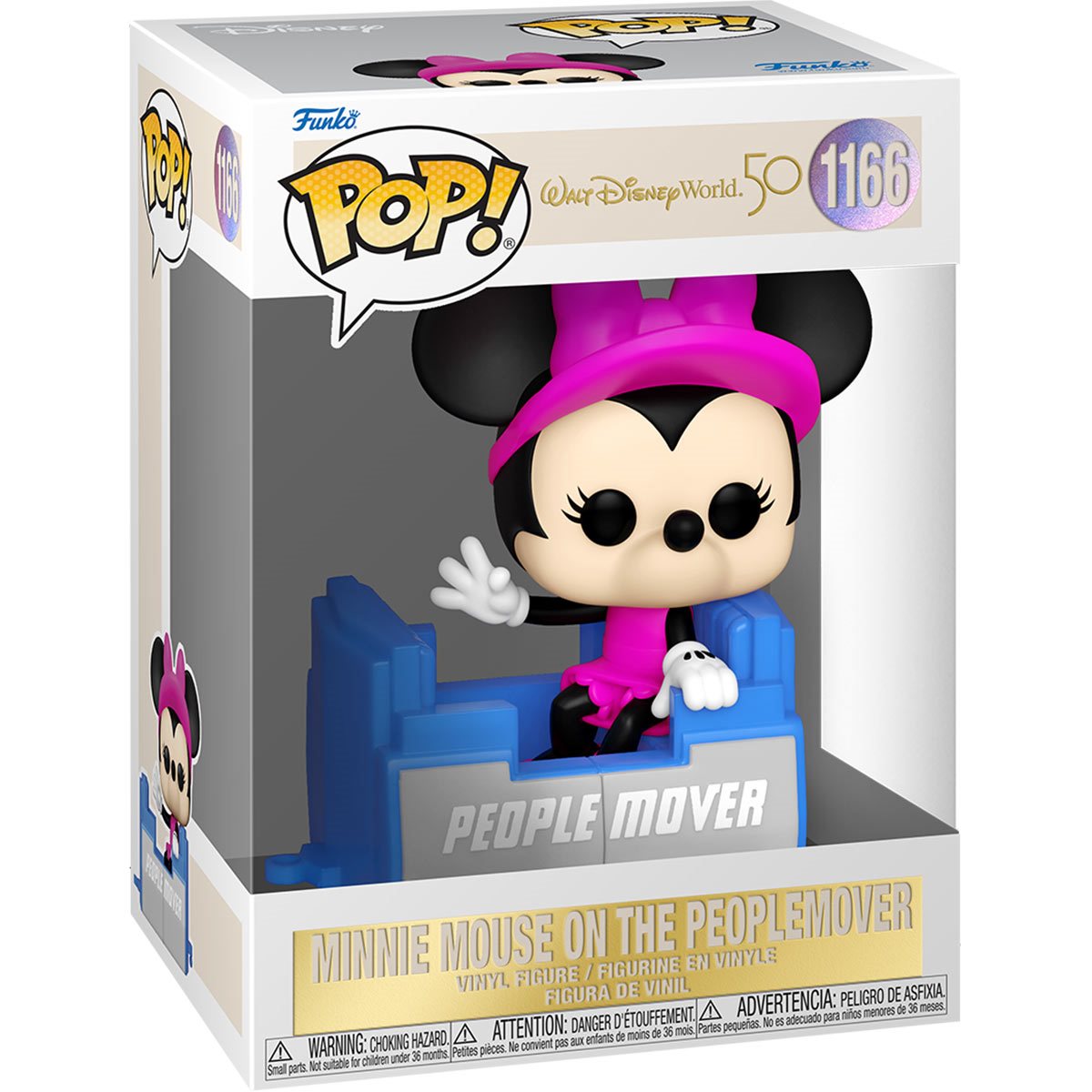 Walt Disney World: 50th Anniversary - Minnie Mouse on the People Mover Pop! Vinyl Figure (1166)