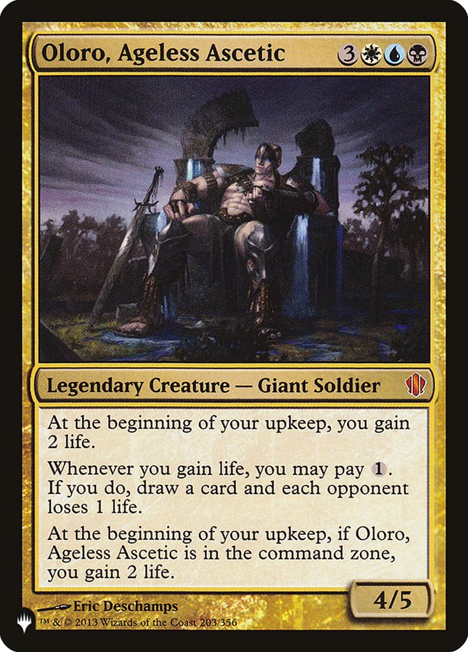 Oloro, Ageless Ascetic :: PLIST