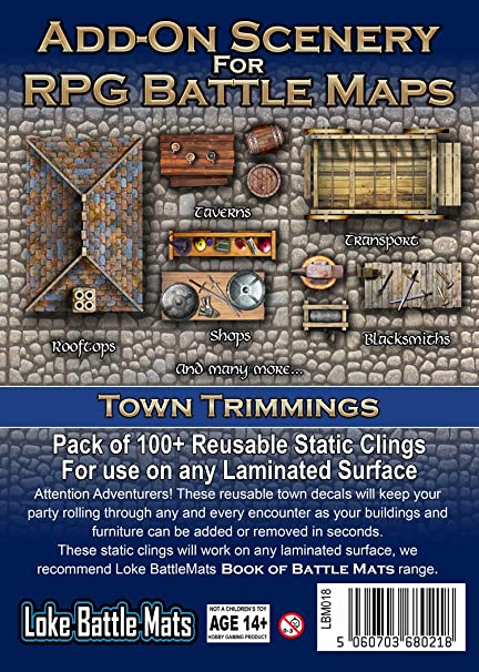Battle Mats: Add-On Scenery for RPG Maps - Town Trimmings