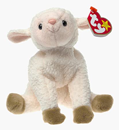 Beanie Baby: Ewey the Lamb (Smiling)