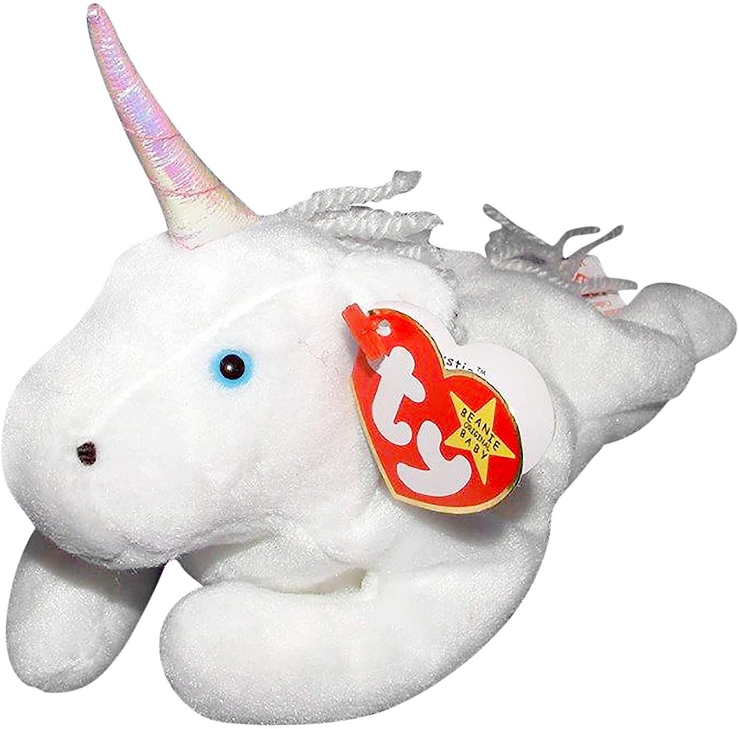 Beanie Baby: Mystic the Unicorn (Iridescent Horn , Coarse Mane)