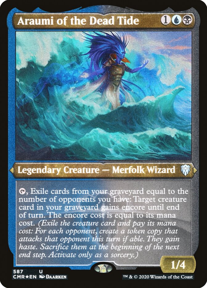 Araumi of the Dead Tide (Foil Etched) [Foil] :: CMR