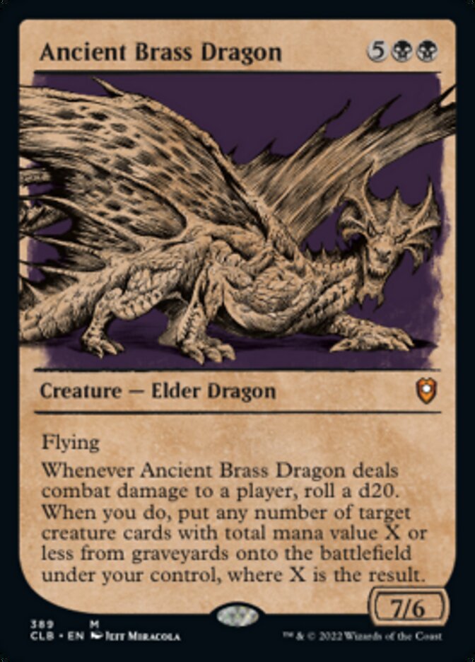 Ancient Brass Dragon (Showcase) [Foil] :: CLB