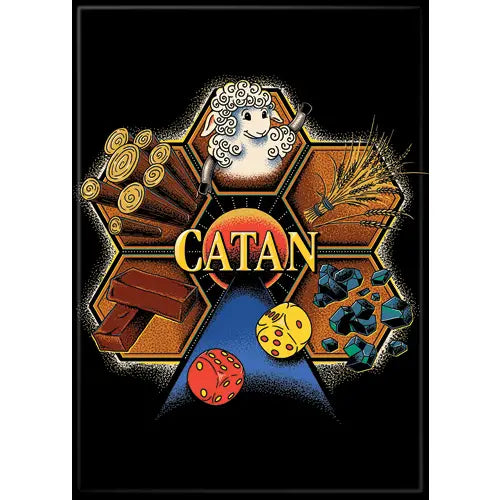 Catan On Black Magnet