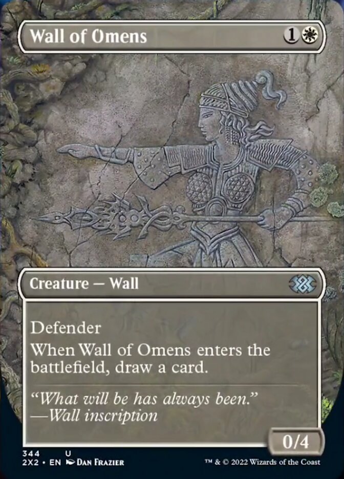 Wall of Omens (Borderless) [Foil] :: 2X2