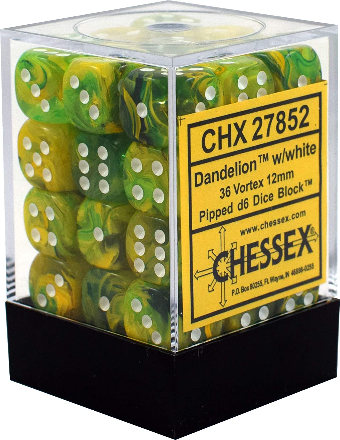 Chessex Vortex 12mm D6 Dice Block (36-Dice)
