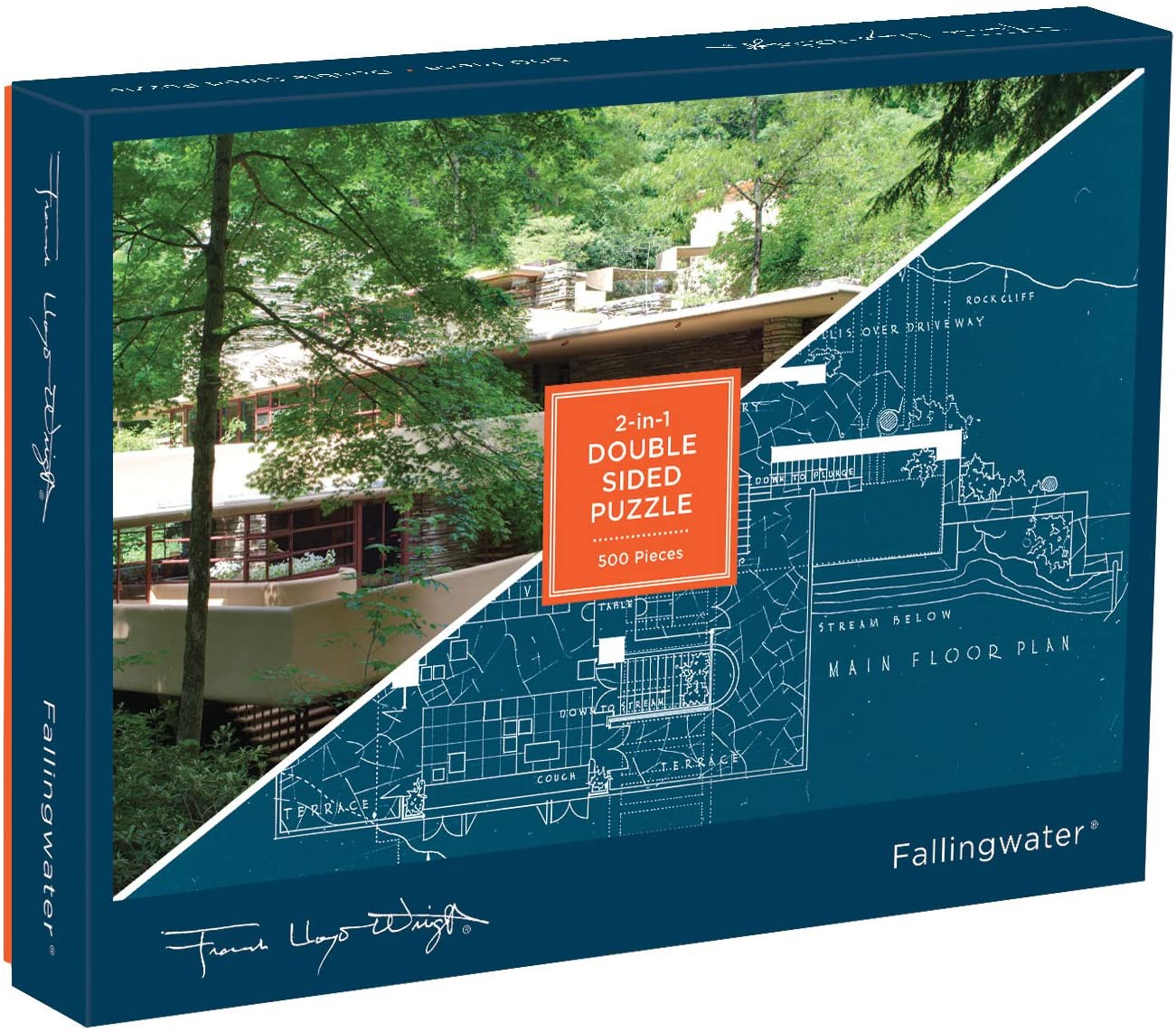 Frank Lloyd Wright Fallingwater (500 double-sided pc puzzle)