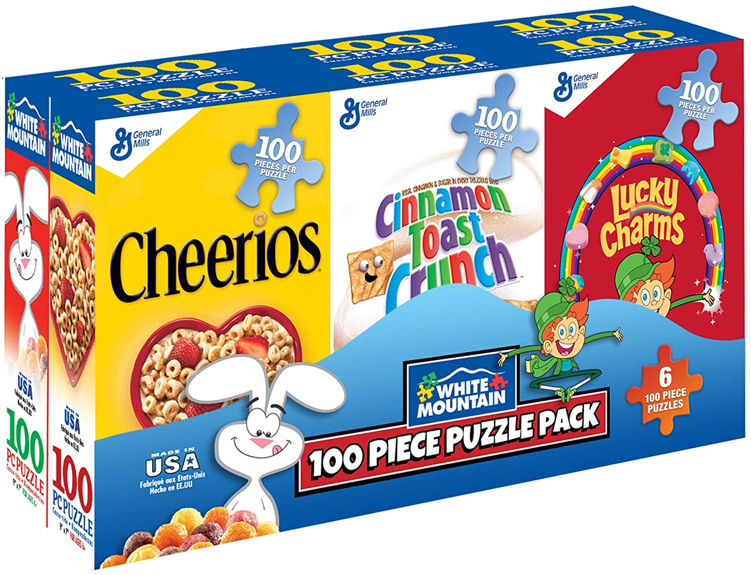 Mini Cereal Boxes 6 in 1 Multipack- Lucky Charms, Cheerios, Honey Nut Cheerios, Cinnamon Toast Crunch, Cocoa Puffs and Trix