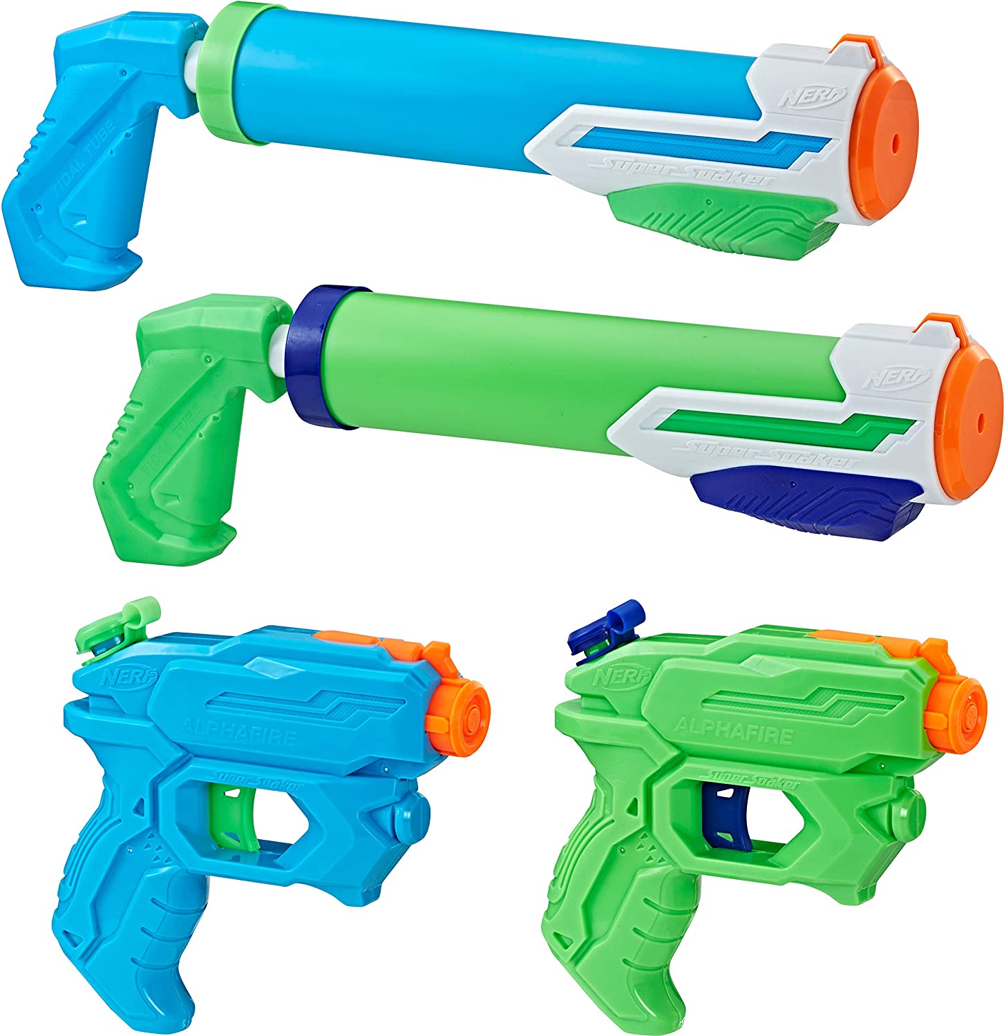 Nerf:  Super Soaker Floodtastic 4 Pack