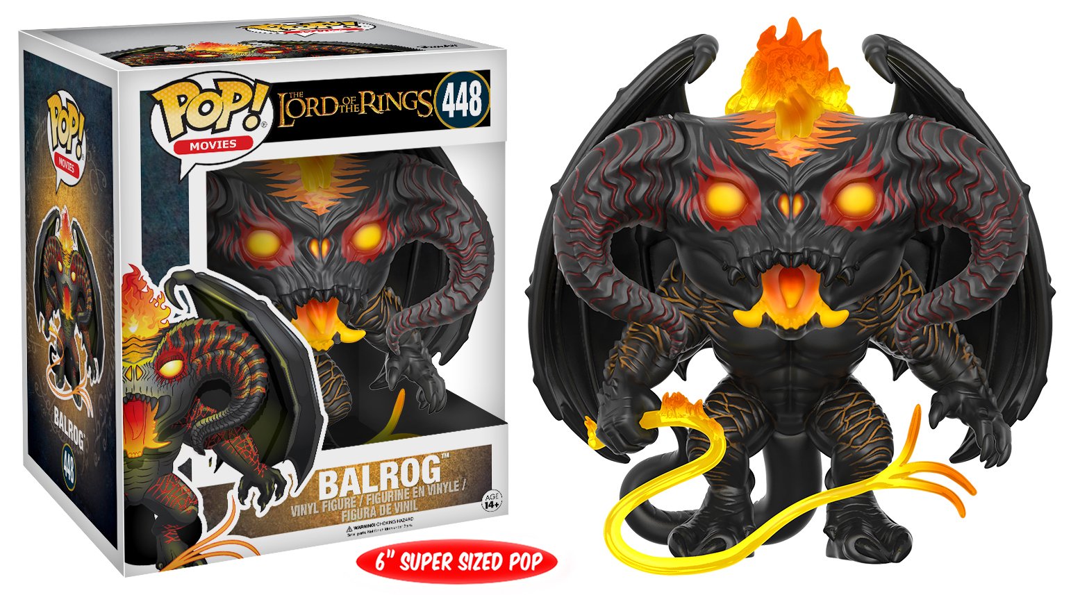 The Lord of the Rings: Balrog 6 Inch Pop! Vinyl Figure (448)