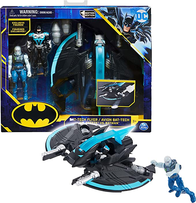 DC Comics Batman: Bat-Tech Flyer with Mr. Freeze and Batman