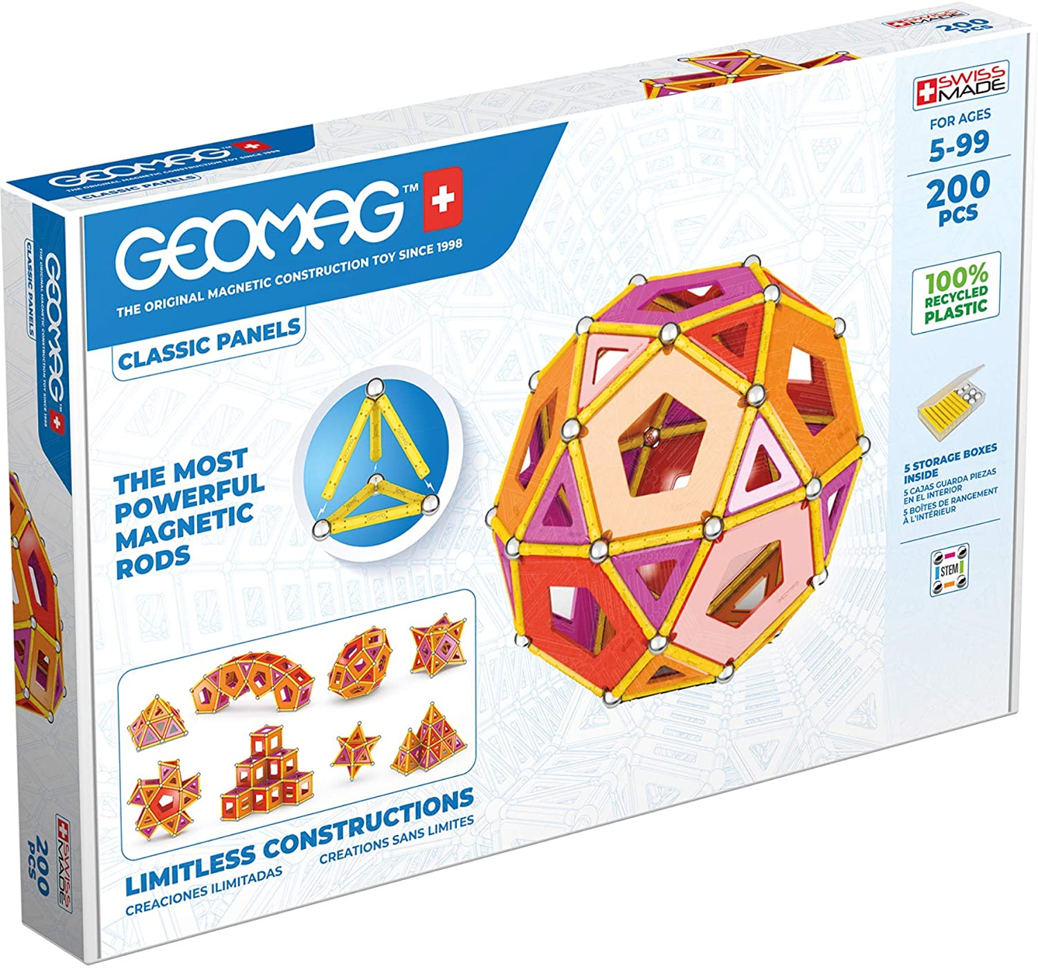 Geomag Classic Panels - 200 pieces