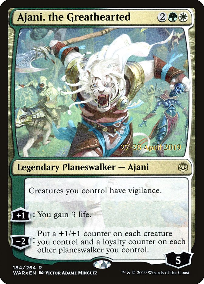 Ajani, the Greathearted [Foil] :: PWAR