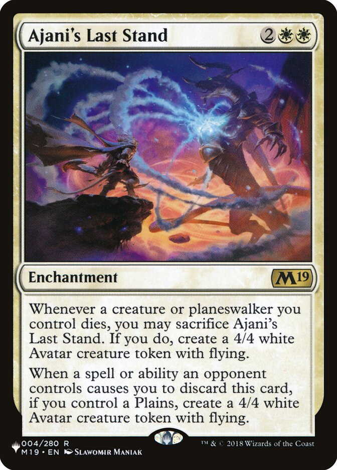 Ajani's Last Stand :: PLIST