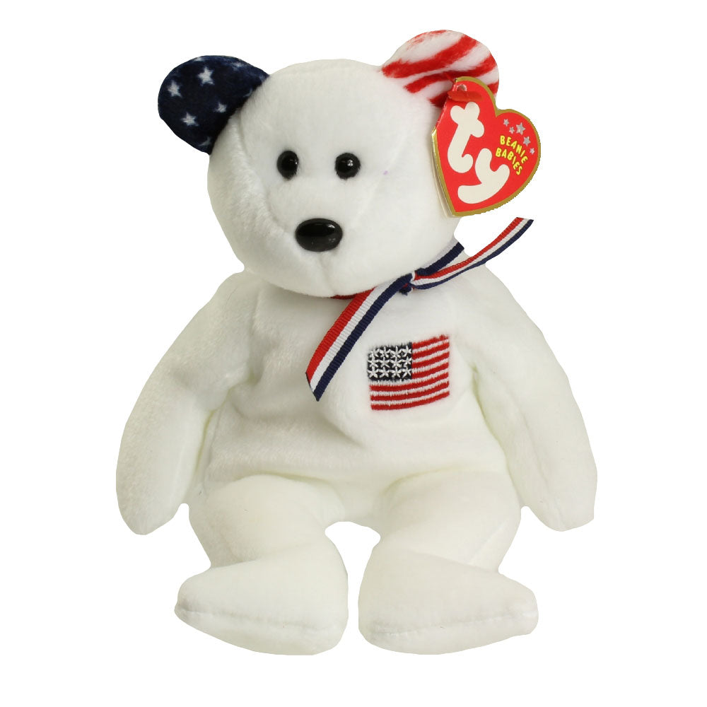 Beanie Baby: America the Bear (TY Store Exclusive White)