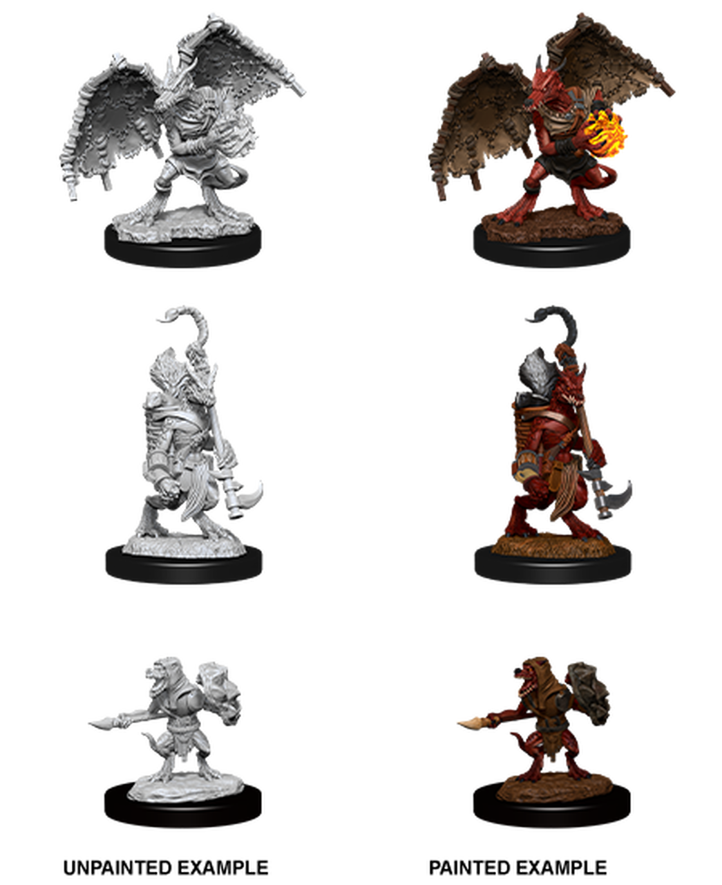 D&D Nolzur's Marvelous Unpainted Miniatures: W12 Kobold Inventor, Dragonshield & Sorcerer