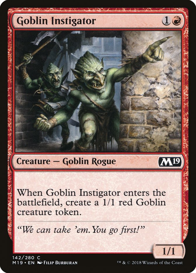 Goblin Instigator [Foil] :: M19