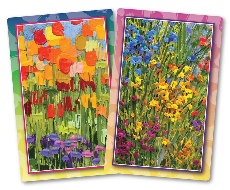 Flourishing Flowers Standard Index Playing Cards