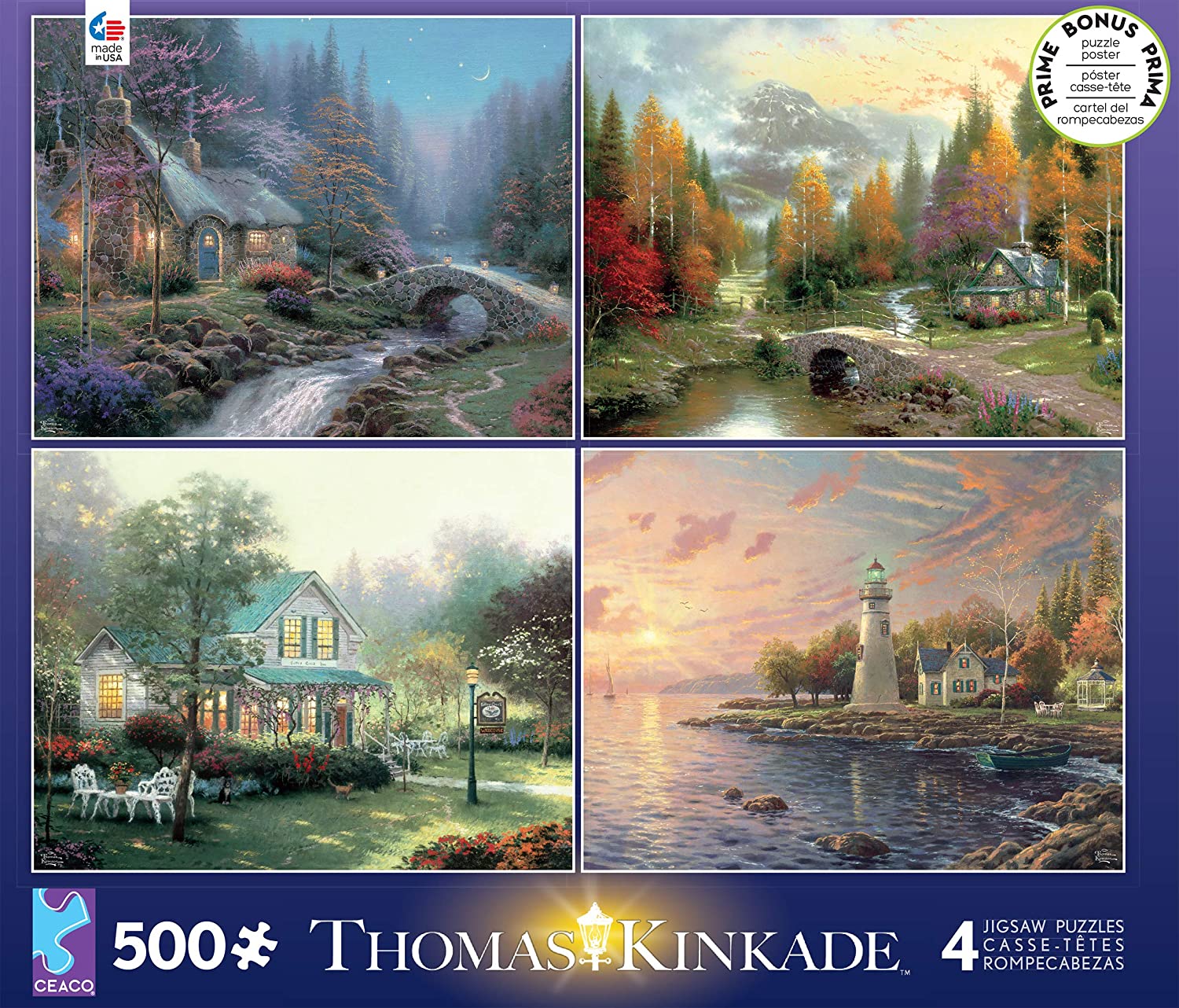 Thomas Kinkade 4-in-1 Multi Pack Puzzles