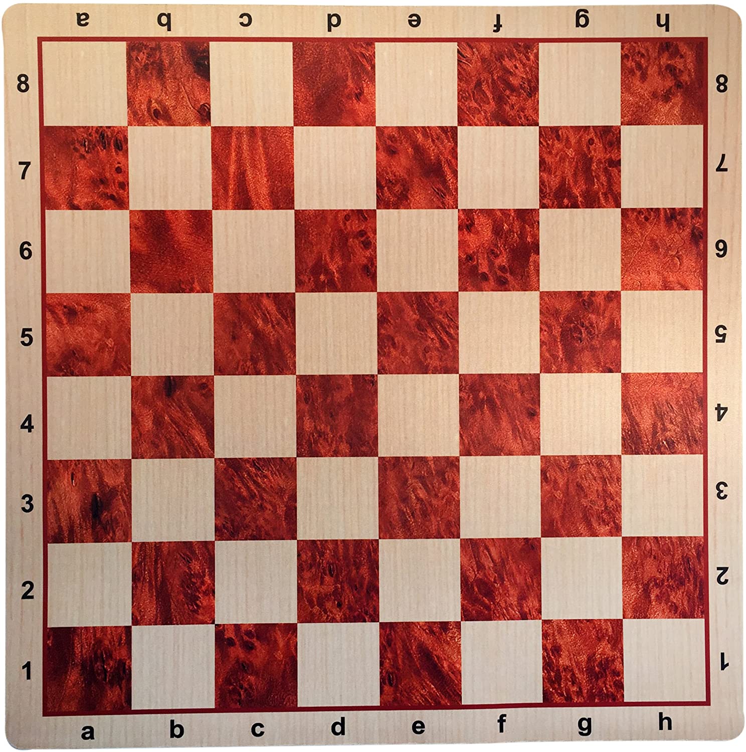Camphor/Oak Grain Mousepad Chessboard - 20"