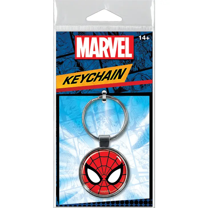 Marvel Comics Spiderman Face Keychain