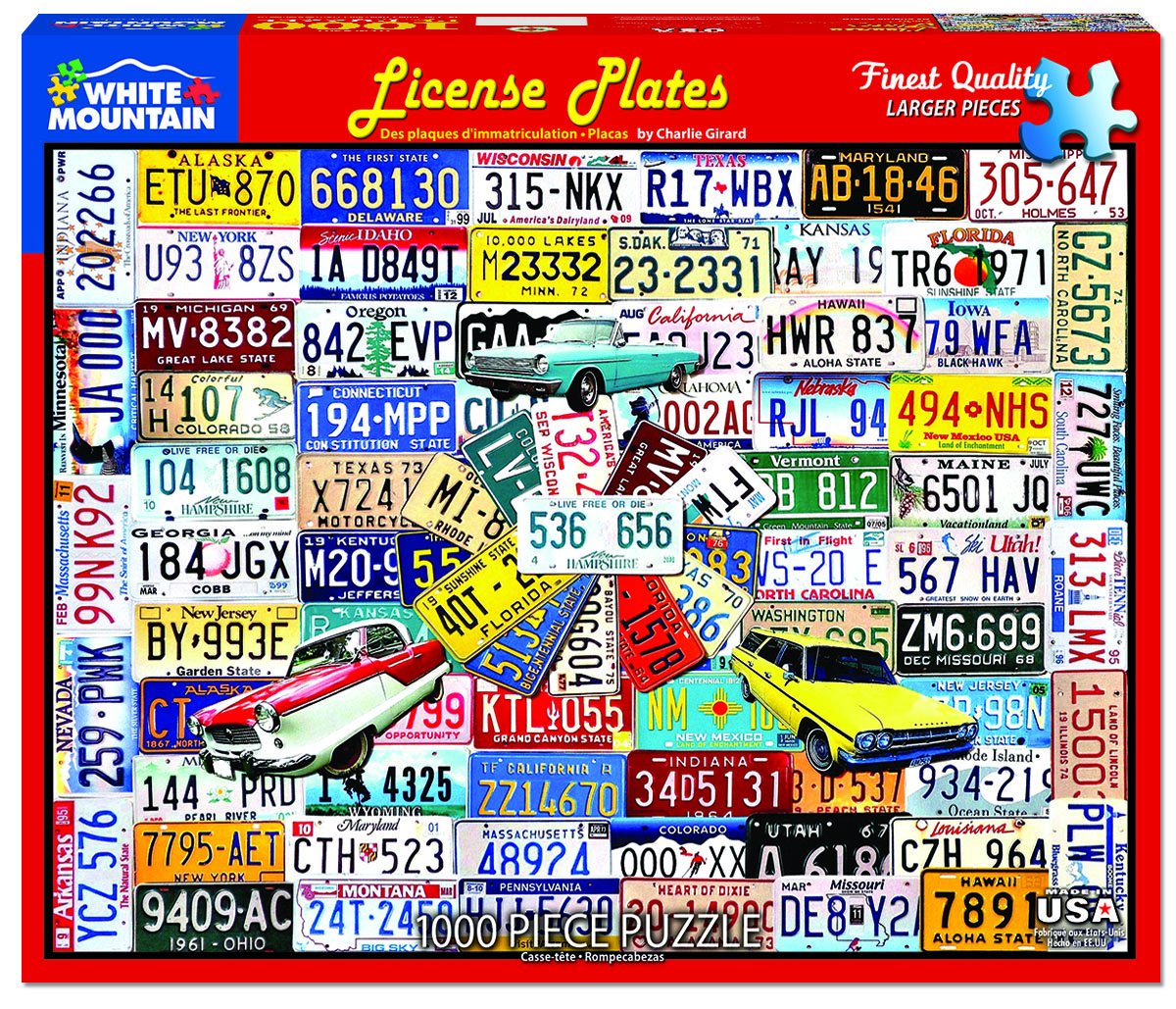 License Plates (1000 pc puzzle)