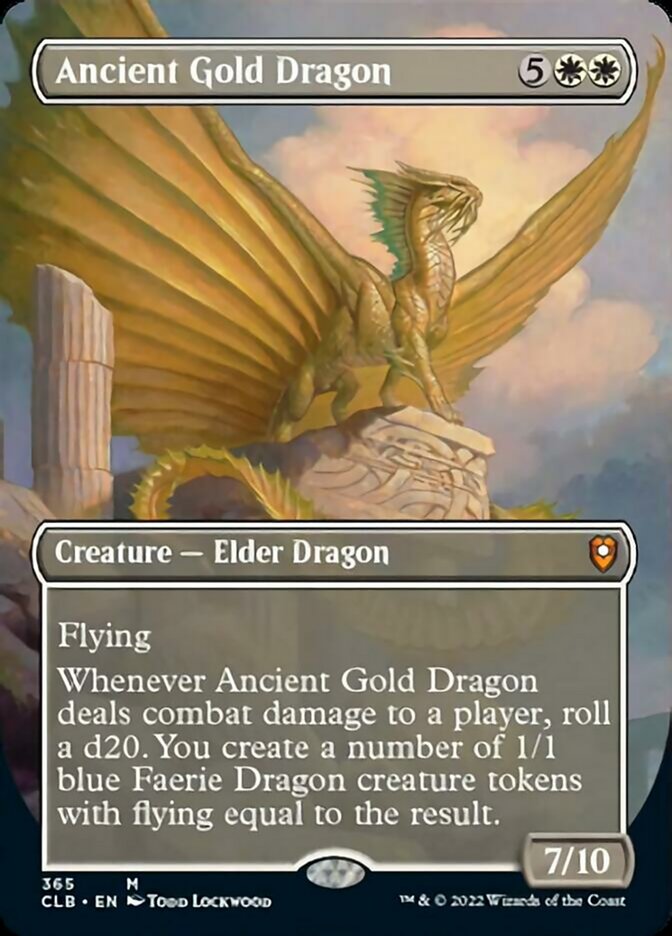 Ancient Gold Dragon (Borderless) [Foil] :: CLB