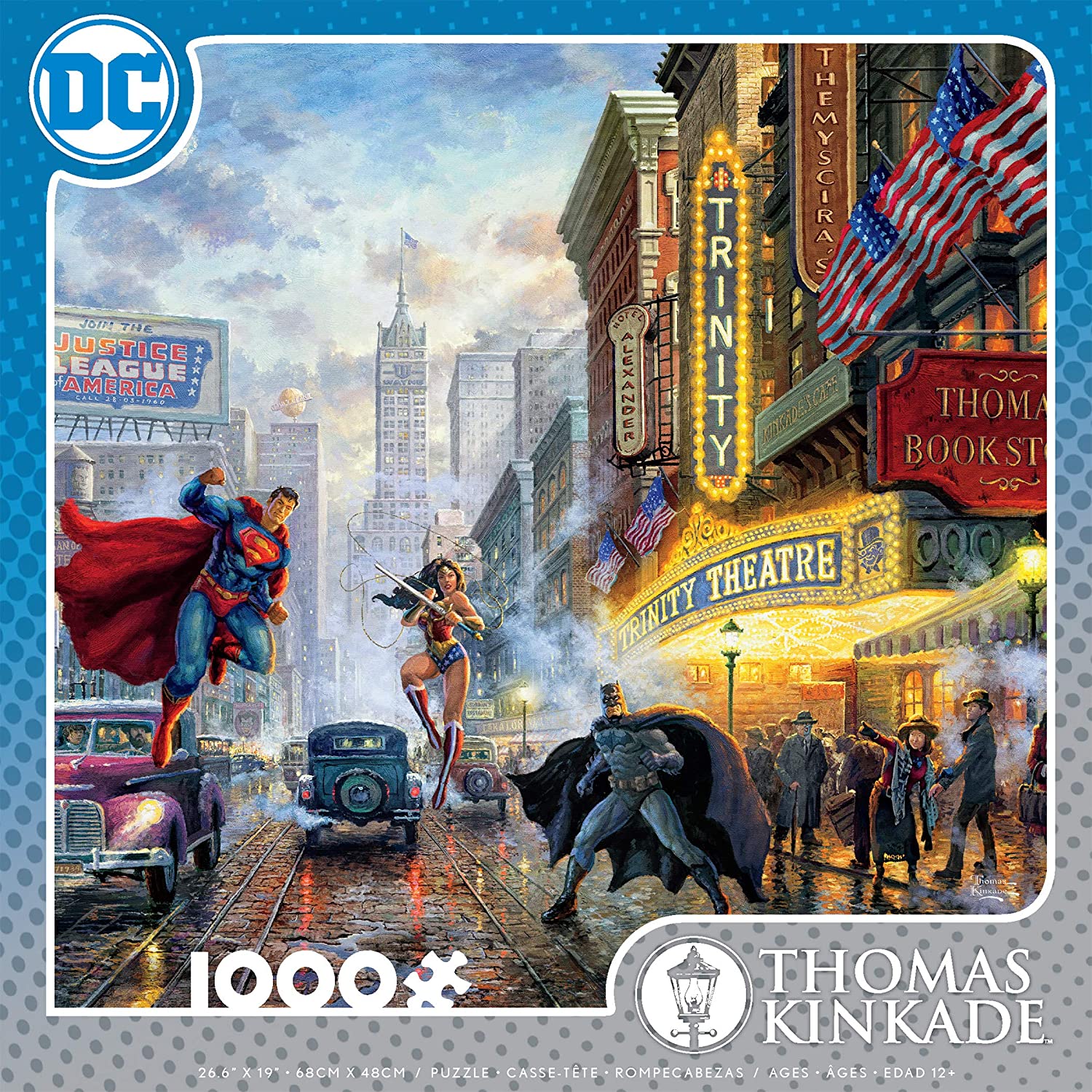 Thomas Kinkade DC Comics - The Trinity Puzzle (1000 pc puzzle)