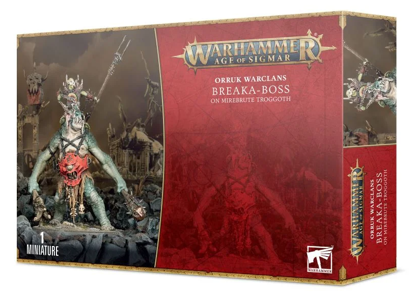 Warhammer Age of Sigmar: Orruk Warclans - Breaka-Boss on Mirebrute Troggoth