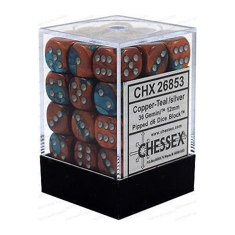 Chessex Gemini 12mm D6 Dice Block (36-Dice)